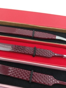 Pinzas de Acero Inoxidable para Extensión de Pestañas con Punta Plateada y Agarre de Diamante, Recubrimiento en Polvo Estilo Vino, Diferentes Estilos, Herramientas de Belleza - Product Image 5