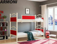 Lit superposé en métal turc sans taxes, extensible avec rangement, design classique de luxe, idéal pour les écoles du Royaume-Uni et les appartements – Mobilier de maison