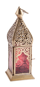 Oriental Metal/glass <b>Lantern</b> in <b>Moroccan</b> Design <b>Lantern</b> - Product Image 2