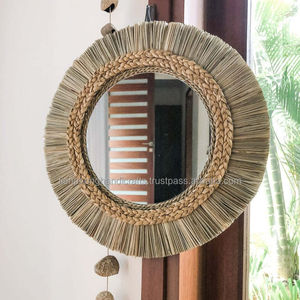 Miroir suspendu d'art marin Offre Spéciale, miroirs de Style africain tissés à la main pour la décoration intérieure, fabriqués au Vietnam - Product Image 1