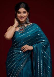 Venta al por mayor de ropa de fiesta para mujer, la mejor calidad, Saree elegante de seda Rangoli, venta al por mayor, compras en línea - Product Image 5