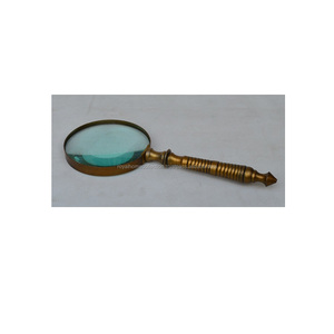 Meilleure arrivée toute vente en laiton poignée de finition antique loupe nautique métal facile à transporter loupe de poche en laiton - Product Image 1
