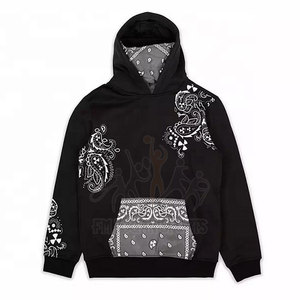 2021ที่กำหนดเองอย่างเต็มที่ขนาดใหญ่หลวมผู้ชายระเหิด Bandana Hoodies - Product Image 4