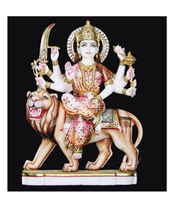 Statue de marbré durga, Statue en boule - Product Image 1