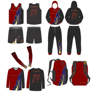 ชุดเครื่องแบบบาสเก็ตบอล,ชุดกีฬาดีไซน์ระเหิดดูดีมีสไตล์สำหรับผู้เล่น - Product Image 4