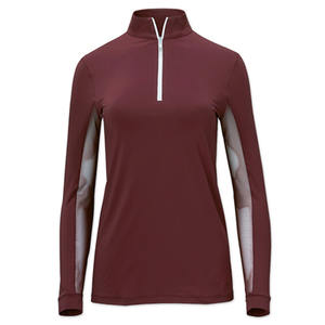 La última camisa de equitación para mujer OEM Tops de capa base ecuestre Premium con construcción sin costuras y mobiliario suave para mayor comodidad - Product Image 4