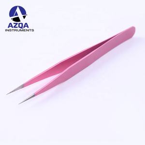 Pince à épiler en acier inoxydable recouverte de papier pour faux cils, applicateur de cils, outil de maquillage cosmétique - Product Image 5