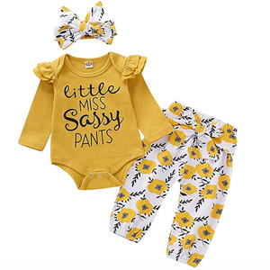 Ropa para Bebé Niña Recién Nacida, Conjunto de 3 Piezas de Body y Pantalón para Niña, Paquete de 3 para Bebé Niño o Niña Recién Nacido - Product Image 2