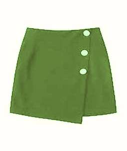 Feelinge — jupe portefeuille en coton tricoté, pour femmes, collection d'été à la mode pour adultes, en jersey de coton tricoté - Product Image 2