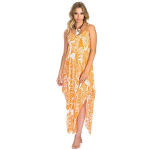 Fashion Women Asymmetrical Long <strong>Dress</strong> Rayon Topical Printed <strong>Spaghetti</strong> <strong>Strap</strong> Beach <strong>Dress</strong> <strong>Midi</strong> <strong>Dresses</strong> - Product Image 4