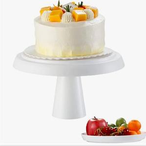<b>White</b> Galvanized Metal <b>Cake</b> <b>Stand</b> Server Bakeware & Kitchenware Accessories for Cup <b>Cakes</b> Restaurant Use - Product Image 4
