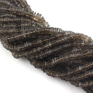 Cristal de Quartz naturel pierres de guérison 3-4mm forme carrée noir Onyx bleu Amazonite rose jaspe fumé Heishi brun bijoux noir - Product Image 1