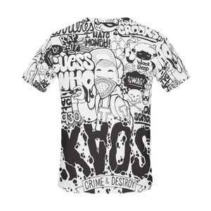 Camiseta de Hombre con Estampado Completo, Estilo Urbano, Diseño de Dibujos Animados, Sublimación, Cuello Redondo, Manga Corta, Gráfico - Product Image 6