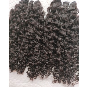 Kinky Curly Raw Indian Hair <b>Extensions</b> Original Cambodian Curly Hair Unprocessed Human Hair - Product Image 1