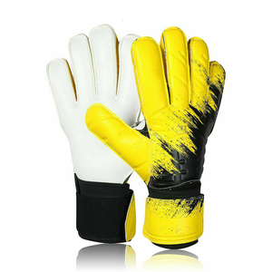 Guantes de Portero Personalizados Amarillos y Negros, Guantes de Portero de Fútbol con Agarre de Látex Profesional para Entrenamiento y Partido - Product Image 1