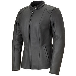 EN17092 Chaqueta corta de cuero para moto de Invierno para mujer Cinturón ajustable Protección principal Relleno de algodón Sólido Venta completa - Product Image 2