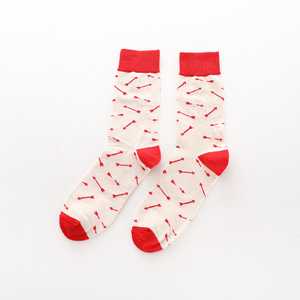 Chaussettes en coton avec logo personnalisé pour homme, chaussettes drôles et colorées de haute qualité, vente en gros, - Product Image 5