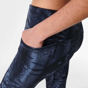 Custom Gym Mid Waist Leggings Womens Yoga <b>Pants</b> Running Workout Fitness Control Spandex/Polyester Four-Way Stretch Leggings - Product Image 5