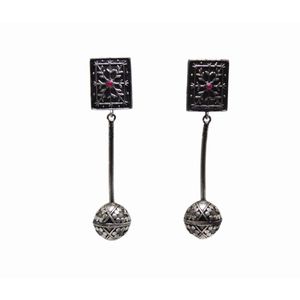 treanding handmade silver look alike drop earings - Product Image 1