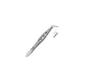 Pince d'insertion IOL manuelle Livernois-McDonald en acier inoxydable avec mâchoires de longueur 5mm Base d'instrument chirurgical - Product Image 1