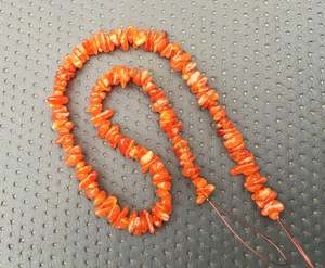 Gema Natural de cornalina de 16 pulgadas, cuentas de Chips lisas sin cortar, collar de pulsera Popular 2020 - Product Image 3