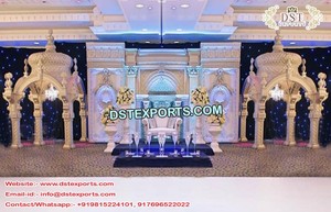 Moderno Texas tradicional asiático boda recepción etapa decoración fibra de vidrio ligero personalizado tamaño evento decoraciones Malasia - Product Image 5