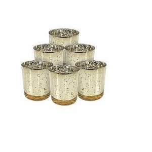 Candelabro votivo de vidrio para decoración de hogar y casa de campo, soporte votivo para decoración de fiestas, luz de té - Product Image 5