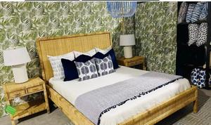 Cadre de lit en rotin Antique, luxueux et artisanal à la main, accessoire pour chambre à coucher, classiques, modèle réduit - Product Image 6