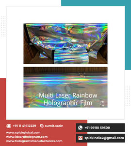 Film de stratification holographique polyester imperméable simple face imprimable en argent acrylique pour bricolage artisanat impression thermique/humide - Product Image 3