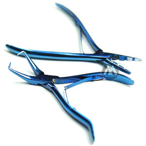 Juego de herramientas de extensión de cabello atado a mano azul de primera calidad Alicates de acero inoxidable Marca MAQNSCO Logotipo personalizado - Product Image 5