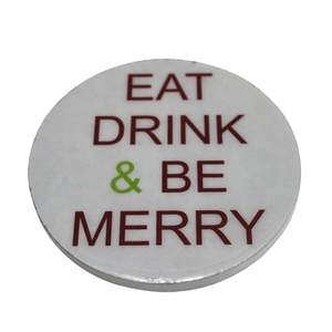 แผ่นรองแก้วแผ่นกลมสำหรับตกแต่งโต๊ะแผ่นรองแก้วเคลือบอุปกรณ์ครัว - Product Image 2