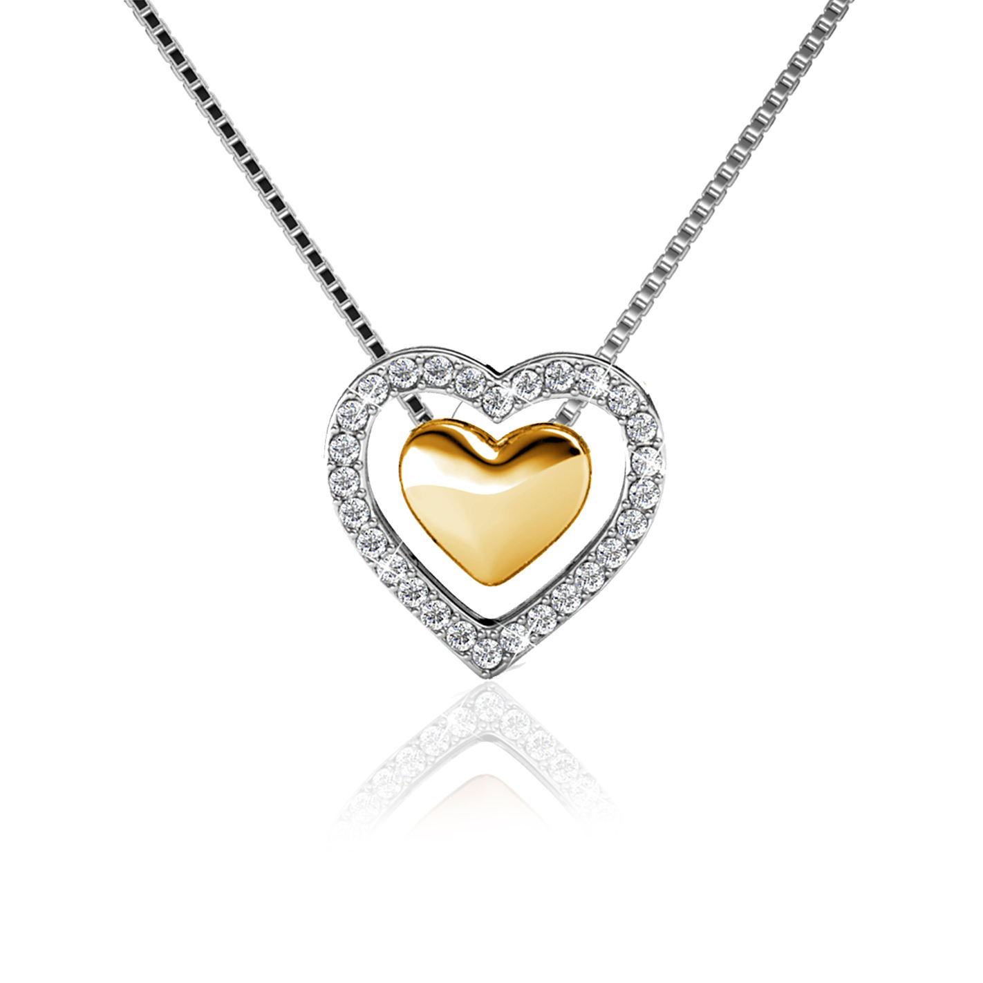 S925 With 18k Yellow Plated Handmade Necklace