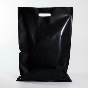 Bolsa de Plástico con Asas, Hermosa Bolsa de Compras Personalizada Biodegradable con Asas Troqueladas y Logotipo - Product Image 6