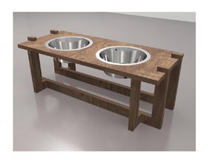 Bol d'alimentation rond moderne pour chien, nouveau design écologique avec taille standard pour animaux de compagnie - Product Image 2