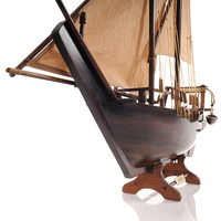 B080 - Maquette de bateau DHOW MEDIUM, produits artisanaux pour la décoration intérieure en bois, décoration antique pour la maison, de OMH Craft Supplies
