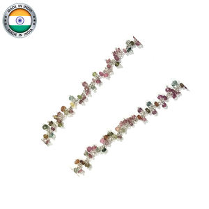 Cadena de piedras preciosas con piedras y colgante, fabricante - Product Image 1