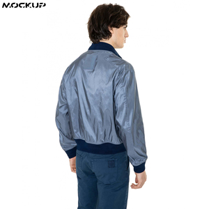 Chaqueta Bomber Unisex de Invierno, Tela Satén, Logotipo Personalizado Bordado, OEM, Chaqueta de Béisbol Ligera, Venta al Por Mayor - Product Image 3