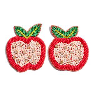 Fashion Jewelry Seed Bead <b>Earrings</b> Multi Color Embroidered <b>Handmade</b> <b>Earrings</b> From India for Women and Girls - Product Image 2