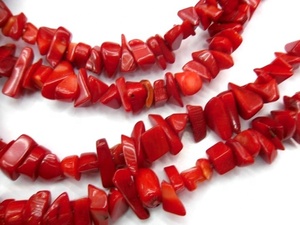 <span class=keywords><strong>Perles</strong></span> de <span class=keywords><strong>corail</strong></span> rouge Apple Coral Chips, <span class=keywords><strong>perles</strong></span> de pierres précieuses naturelles - Product Image 5