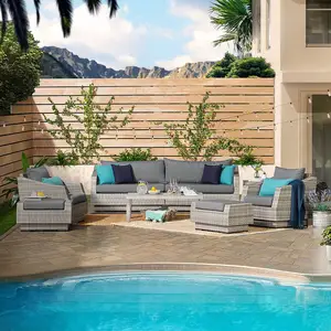 Perto da piscina mix jardim móveis para poly rattan sofá conjunto de móveis ao ar livre d.l empresa