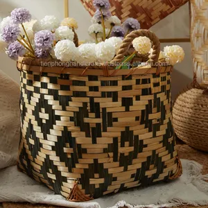 Hot Selling Top Quality Bamboo Storage Baskets Laundry Baskets Storage Boxes Bread Baskets