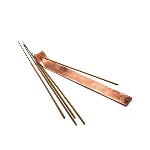 Porte Bâton d'encens en laiton et métal doré rose - Product Image 1