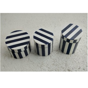 White Round Jar <b>Box</b> and Storage <b>Box</b> White Round and Home Storage & Organization Containers Kitchen Storage Round <b>Box</b> - Product Image 3