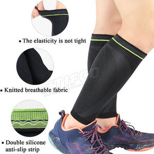 Manchon de soutien du tibia en tissu tricoté en néoprène élastique et respirant Protège-jambes et chauffe-jambes de protection - Product Image 5
