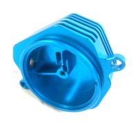 Culasse de moteur de moto Yamaha Cygnus en acier inoxydable et aluminium CNC CSRK, résistante à la chaleur, bleue