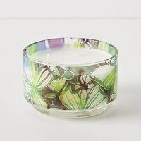 Hochwertiges Luxus druck glas Glas Duft Soja Wachs Kerze Dekoratives Geschenkset für Bars Aktiver Gebrauch Religion & Vatertag