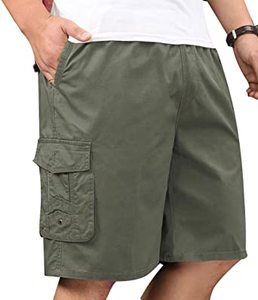 Pantalones cortos informales para hombre, con bolsillos y cremallera - Product Image 5