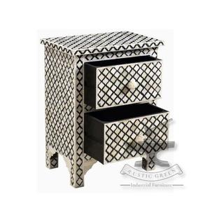 Table d'appoint polyvalente en incrustation d'os au design abstrait pour l'atelier de restauration Entrepôt Maison Salon Appartement Utilisation pour les hôtels - Product Image 4