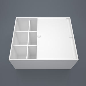 ที่กำหนดเองที่ชัดเจนกรณียืนแสดงกล่องสี่เหลี่ยมตารางกล่องเก็บคริลิค - Product Image 1