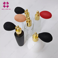 Flacon pulvérisateur cosmétique en verre de 10 ml, forme cylindrique, pulvérisateur de parfum, impression sérigraphique, couleur personnalisée, bouchon à vis, étanchéité
